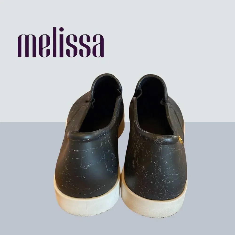Mel Dreamed by Melissa Black Slip-on Sneakers 10